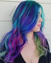 Beauty Fantasy Unicorn Purple Violet Red Cherry Pink Yellow Bright Hair Colour Color Coloured Colore Mermaid Hair Color Hair Dye Colors Hair Inspiration Color