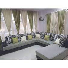 A complete living room set will give everyone the space they need to relax and enjoy together as a family. Wooden Frame Modern Living Room U Shape Sofa Set Cushion Back Rs 60000 Set Id 22591546488