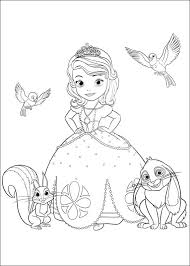 Dalam film animasi sofia the first, putri sofia adalah seorang anak gadis desa biasa, mempunyai dua orang saudara tiri. Sofia The First Coloring Pages Books 100 Free And Printable