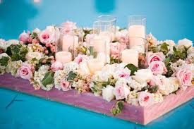 Maybe you would like to learn more about one of these? California Wedding With Vintage Details Pool Wedding Decorations Floating Flowers Floating Candles