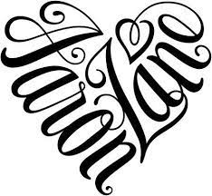 Aaron Zane Heart Design Baby Name Tattoos Tattoos For Kids Tattoos With Kids Names