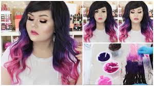 Hair styles, we offer free color customization service. How I Dyed My Hair Extensions Purple To Pink Ombre Vp Fashion Review Sale Youtube