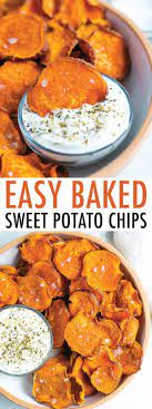 Baked Sweet Potato Chips Recipe Sweet Potato Chips Recipes Sweet Potato Chips Baked