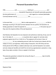 A comprehensive guarantor's form to an employee by dutchnegro(m): Free Personal Guarantee Forms For Loan Word Pdf