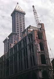 Demolition Of The Seattle Hotel Smith Tower In Background June 8 1961 Seattle Hotels Occidental Hotel Occidental