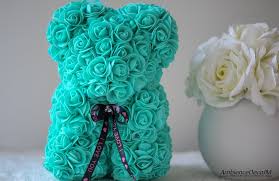 Check spelling or type a new query. Flower Bear Turquoise Preserved Floral Arrangements Silk Flowers