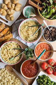 The ultimate spaghetti and meatballs sunday supper. Host An Awesome Dinner Party With A Make Your Own Pasta Bar The Sweetest Occasion