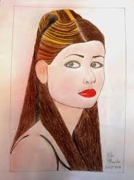 Title: " Haifa " Medium : Colored pencils