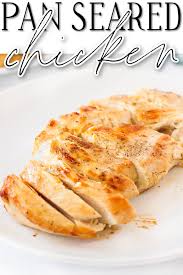 After pounding the chicken breasts, place them on a plate and pat dry with paper towels. Stove Top Chicken Breast Pan Seared Mama Loves Food