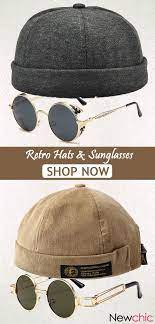 Retro Hats And Sunglasses Hipster Mens Fashion Retro Hats Trendy Hat