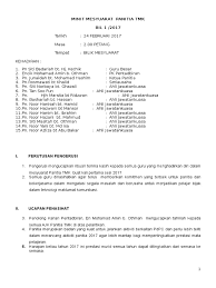 Minit mesyuarat jawatankuasa kualiti universiti mesy/minit jk kualiti upm kali. Minit Mesyuarat Panitia Tmk Kali Pertama
