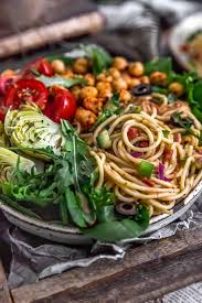 After it is mixed, pour the italian dressing mixture over top of the spaghetti and vegetables and mix it all together. Healthy Italian Spaghetti Salad Monkey And Me Kitchen Adventures