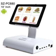 10 Inch Free Sdk Wifi Bluetooth Pos Terminal System Software Touch Screen Android Cash Register With 58mm Ticket Printer Ticket Printer Printer Touch Screen