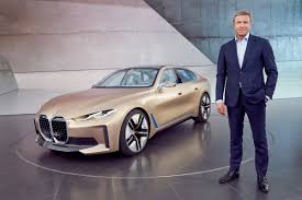 The i4 is one of 14 cars in contention for the 2021 what car? Bmw Reveals Near Production Concept I4 Electric Gran Coupe