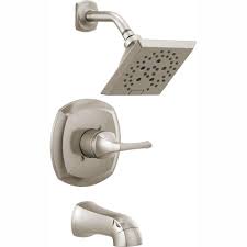 Maybe you would like to learn more about one of these? Delta Portwood Single Handle 5 Spray Tub And Shower Faucet With H2okinetic In Spotshield Brushed Nickel Valve Included 144770 Sp The Home Depot
