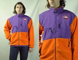 Black And Purple North Face Jacket Vintage 1990 Trans Antarctica North Face Purple And Orange Denali Fleece Jacket Outdoor Outfit Hooded Sweatshirts Fleece Jacket