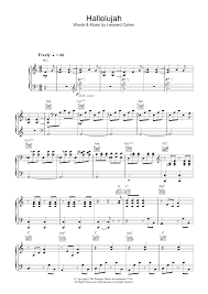 Em cthe minor fall and the major lift. Hallelujah Sheet Music Jeff Buckley Piano Vocal Guitar Right Hand Melody