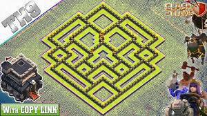 You also can easily find here anti everything, anti 2 stars, anti 3 stars, hybrid, anti giant, anti loot, anti gowipe or dark elixir farming bases th 8 adalah tingkatan menengah di coc dan sering menjadi sasaran empuk dari th 9 dan 10. New Th9 Base 2019 With Replay Anti 3 2 Star Th9 Hybrid Base With Copy Link Clash Of Clans Youtube