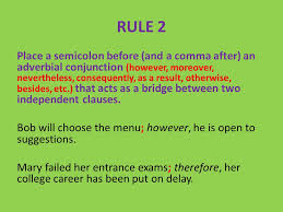 The semicolon has two uses: How To S Wiki 88 How To Use A Semicolon With However