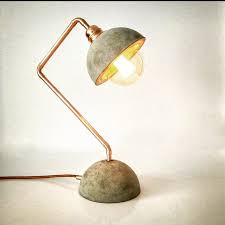 Copper desk lamps are more of accent lighting rather than general lighting. Industrial Concrete Copper Desk Lamp Concrete Lamp Base Shade Desk Light Edison Desk Lamp Industrial Lighting Industrial Copper Desk Lamps Lamp Desk Lamp