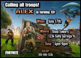 Fortnite Party Invitations Invitationsbykasey Etsy Com Fortnite Party Invitations Going Away Parties