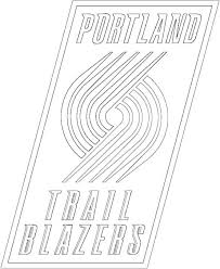 This most recent changes to the logo, adds silver trim and a black background, and moves the red back to the bottom of the pinwheel, as it initially appeared in 1970. Portland Trail Blazers Logo Coloring Page Free Coloring Pages