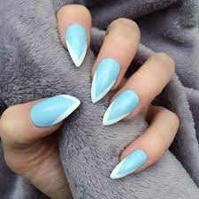 احدث مناكير ازرق سماوي فاتح و غامق 2019 the latest light and dark blue nail polish صور المان baby blue nails blue stiletto nails blue nail designs