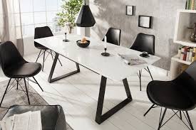 Moderner Esstisch Appartment 140 180cm Weiss Hochglanz Ausziehbar Riess Ambiente De Esstisch Weiss Hochglanz Esstisch Modern Esstisch Weiss