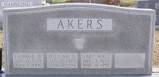 Gary Wade Akers (1959-1992)
