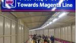 Magenta line: From south Delhi,