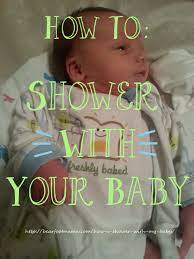 How To Not Drop Your Baby In The Shower 0 8mo Bearfoot Mama Baby Bath First Bath Newborn Baby Wash