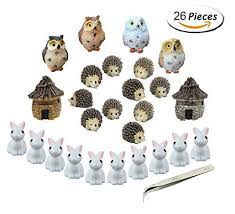 Miniature Garden Ornaments Fashionclubs 24pcs Miniature O Https Smile Amazon Com Dp B07bfvh Garden Fairies Figurines Garden Figurines Plant Pot Decoration