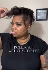 Roller sets is my new fav! #shorthairstyles #shorthaircut  #shorthaircutforwomen #blackgirlshorthair #shavedhead #shavesides  #blackwomenhairstyles #haircuts #haircutsforwomen #haircuttransformation ...
