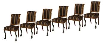 Comfort was the first priority of second empire furniture. A Set Of Six Mahogany Empire Dining Chairs Artlistings