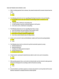 Soal ujian sertifikasi sap financial accounting. Soal Sapac010 Receipt Financial Transaction