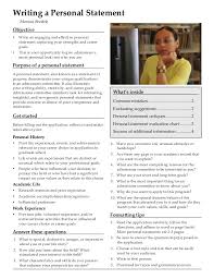 Personal Statement Format