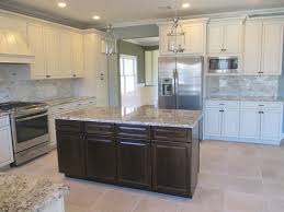 Love White Cabinets Espresso Island Alaska White Granite Antique Nickel Lighting Backsplash Metallic Backsplash Kitchen Cabinets Grey And White