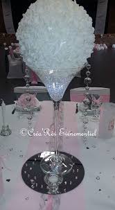 Vase Martini 5 Miroir 4 Guirlande 1 Boule De Rose 10 Decoration Table Mariage Decoration Mariage Idees De Mariage