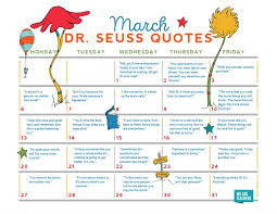 Our Free Dr Seuss Calendar Features A Favorite Quote For Every Day Dr Seuss Activities Dr Seuss Day Dr Seuss Classroom