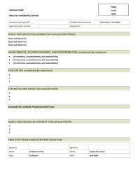 The self assessment sets the tone for your overall review conversation with your manager. 46 Employee Evaluation Forms Performance Review Examples