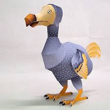Dodo Papercraft Bird Paperkraft Net Free Papercraft Paper Model Papertoy Paper Toys Animal Art Projects Paper Models