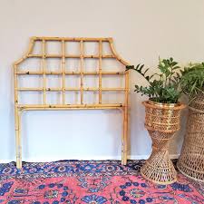 Maybe you would like to learn more about one of these? Free Shipping Vintage Rattan Headboard Twin Size Boho Wicker Bed Frame Mcm Burnt Bamboo Crosshatch Pattern By Savagecactusco From Savage Cactus Co Of Minneapolis Mn Attic