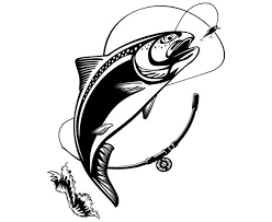 Download Fishing Rainbow Trout Fish Silhouette Svg Graphics Illustration Vector Logo Digital Clipart Rainbow Trout Fishing Trout Tattoo Digital Clip Art