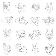 Horse Art Print Dog Wall Decor Nursery Wall Art Single Line Minimalist Black And White Abstract Dog Print Art Geometric Dog Dog Tattoos