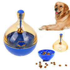 Gokko Dog Snack Dispenser Tumbler Iq Treat Dispensing Toy Food Feeder Pet Wobbler Toy With Metal Bell Learn More By Vi Dog Toys Dog Feeder Pet Dogs Puppies