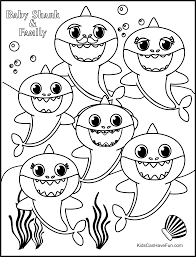 In this notoriously catchy video, baby shark and family teach the steps for handwashing. Shark Coloring Pages For Kids Baby Shark Family Sharks Hungry Sharks