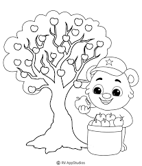 8 things to do for your fruit trees this fall. Apple Tree Coloring Pages For Kids