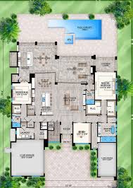 L shaped house design kerala. House Plan 207 00075 Contemporary Plan 4 232 Square Feet 4 Bedrooms 5 Bathrooms Pool House Plans Courtyard House Plans Dream House Plans