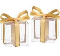 Amazon.com: Hooqict 50pcs Favor Boxes 2x2x2 Inches Clear ...