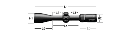 Objective lens diameter 50 mm. Diamondback Tactical 6 24x50 Ffp